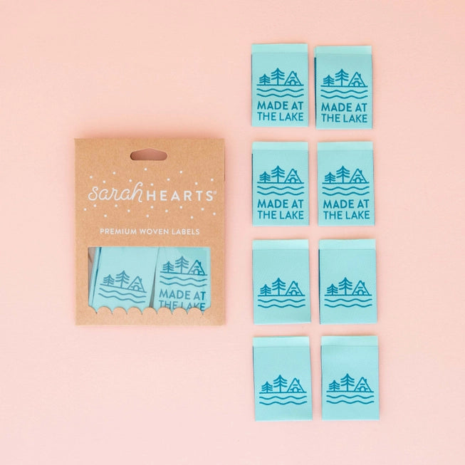 Woven Garment Labels 8-Pack - Made at the Lake