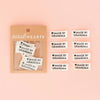 Woven Garment Labels 8-Pack - Made by Grandma (Organic Cotton)