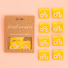 Woven Garment Labels 8-Pack - Yellow Daisy