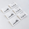 Woven Garment Labels 6-Pack - Handmade + Scissors