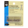 Hooks & Eyes - Nickel - Size 2