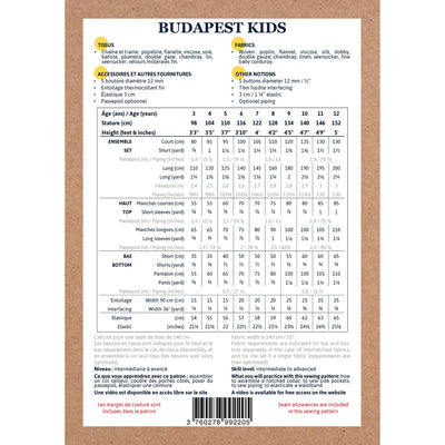 Budapest Pajama Pattern | 3-12 Years