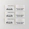 Woven Garment Labels 6-Pack - Books are a Uniquely Portable Magic