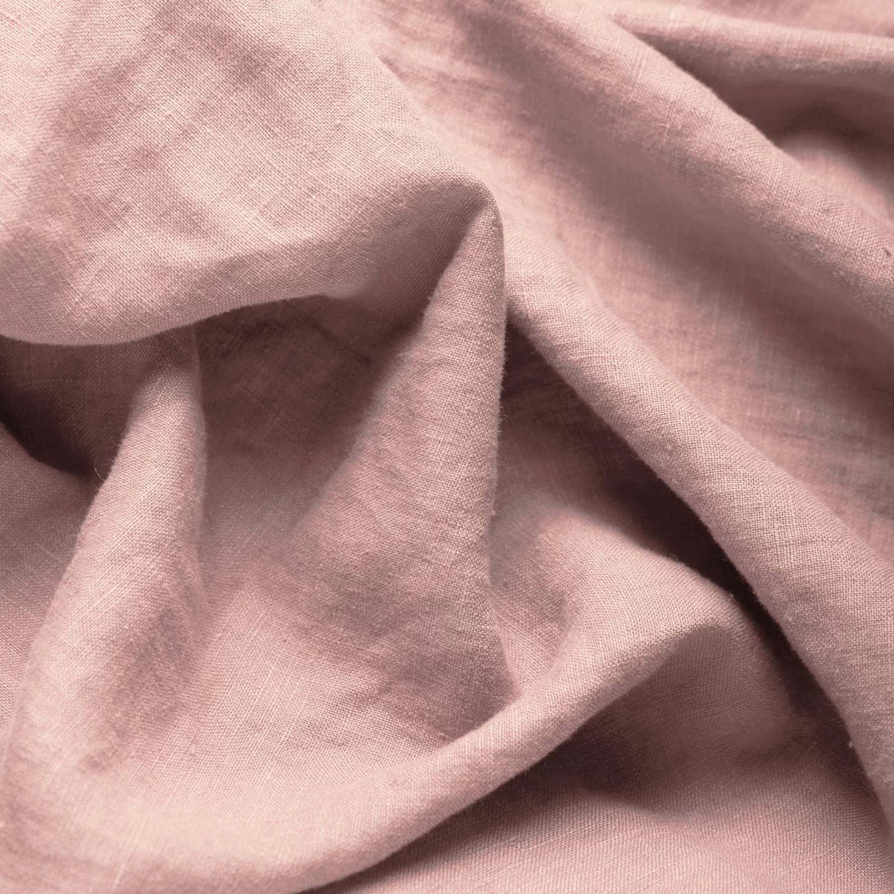 Stone Washed Linen - Pink - Thread Count Fabrics
