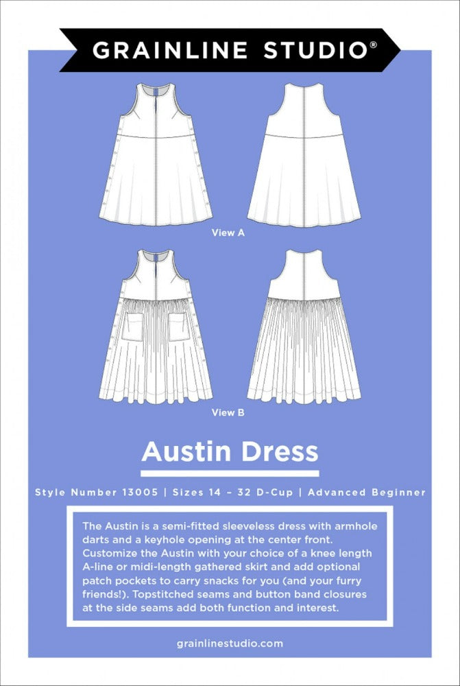 Austin Dress - Sizes 14-32 - Thread Count Fabrics