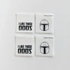 Woven Garment Labels 4-Pack - I Like Those Odds