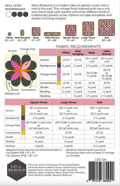 Retro Blossoms Quilt Pattern