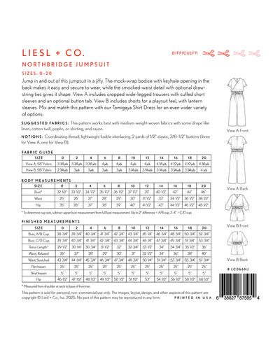 Northbridge Jumpsuit Pattern