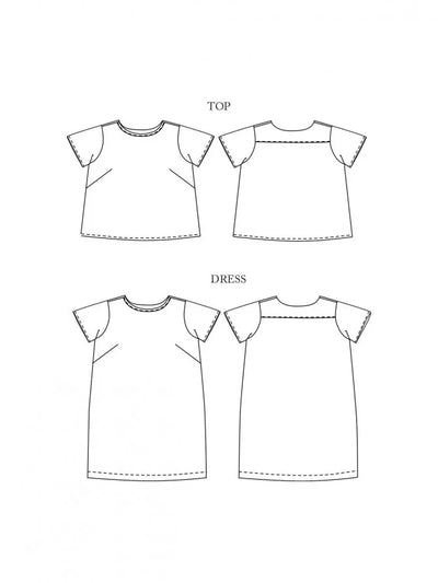 The Camber Shirt and Dress Pattern - UK Sizes 8-18
