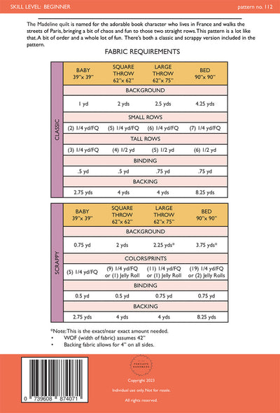 Madeline Quilt Pattern
