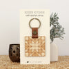 Wooden Keychain - Quilt Block #1