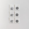 Woven Garment Labels 6-Pack - Let's Roll. D20.