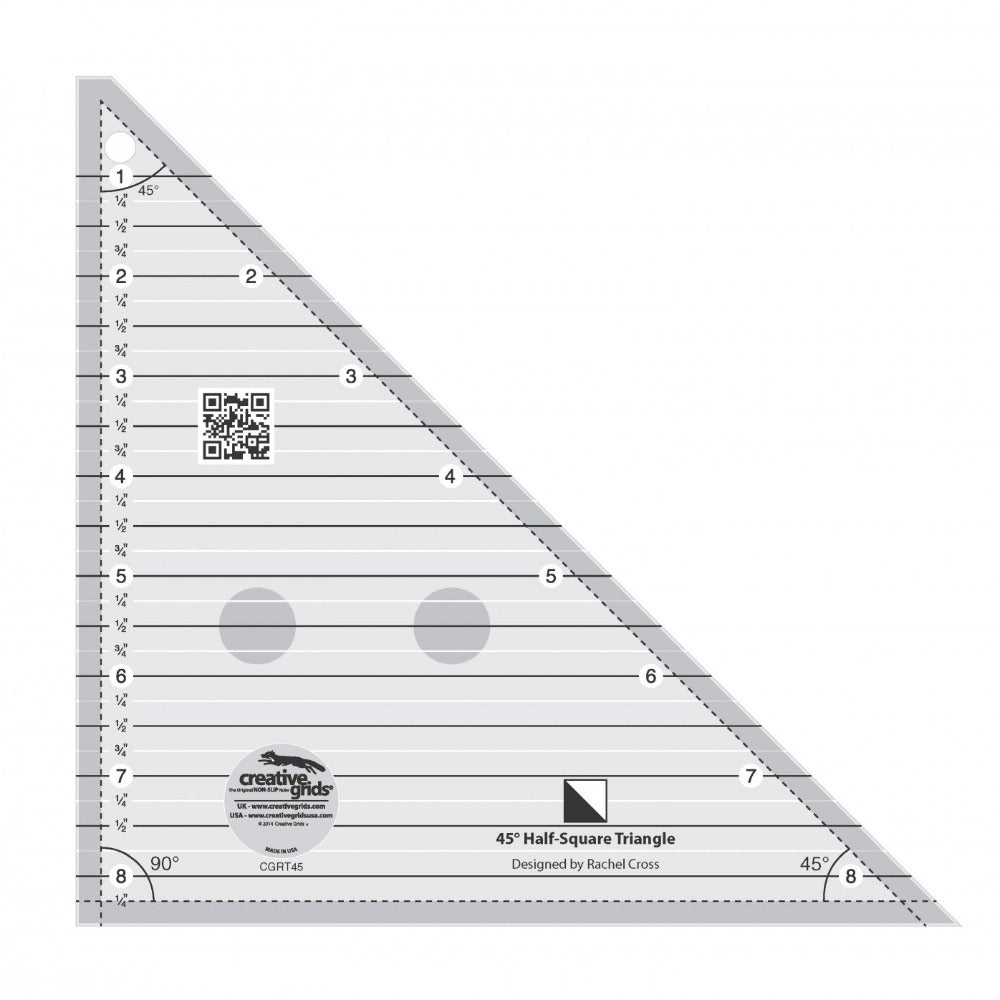 Creative Grids 45 Degree Kaleidoscope & Dresden Plate Ruler