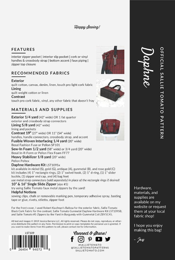 Daphne Handbag Hardware Kit