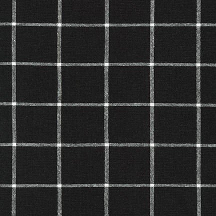 Essex Classic Woven Checks - Black | Small Bolts