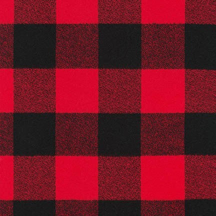 Mammoth Flannel - Red Plaid - Thread Count Fabrics