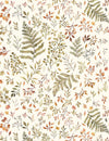 Little Fawn & Friends - Autumn Ferns & Leaves Cream