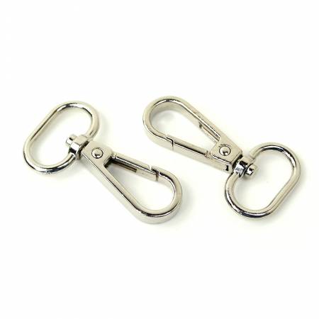 Silver Swivel Hook by Loops & Threads®, swivel hook