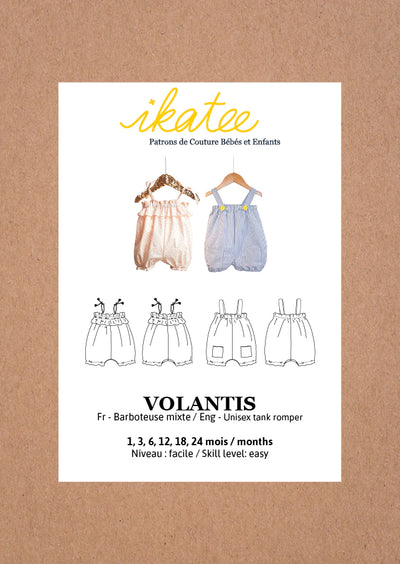 Volantis Romper Pattern | 1-24 Months